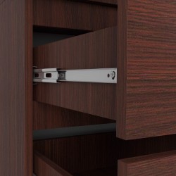 SZAFA Z NADSTAWKĄ S 90 cm 2 DRZWI 2 SZUFLADY PK WENGE
