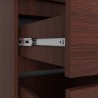 SZAFA Z NADSTAWKĄ S 90 cm 2 DRZWI 2 SZUFLADY PK WENGE
