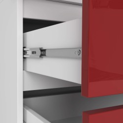 SZAFA Z NADSTAWKĄ S90 2D 2SZ CLP PK CZERWONY POŁYSK