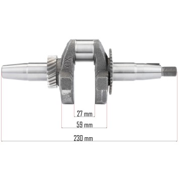 Wał korbowy do agregatu PM-AGR-3000-WK