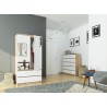 SZAFA S90 2D 2SZ 2 LUSTRO CLP PK SONOMA / BIAŁY