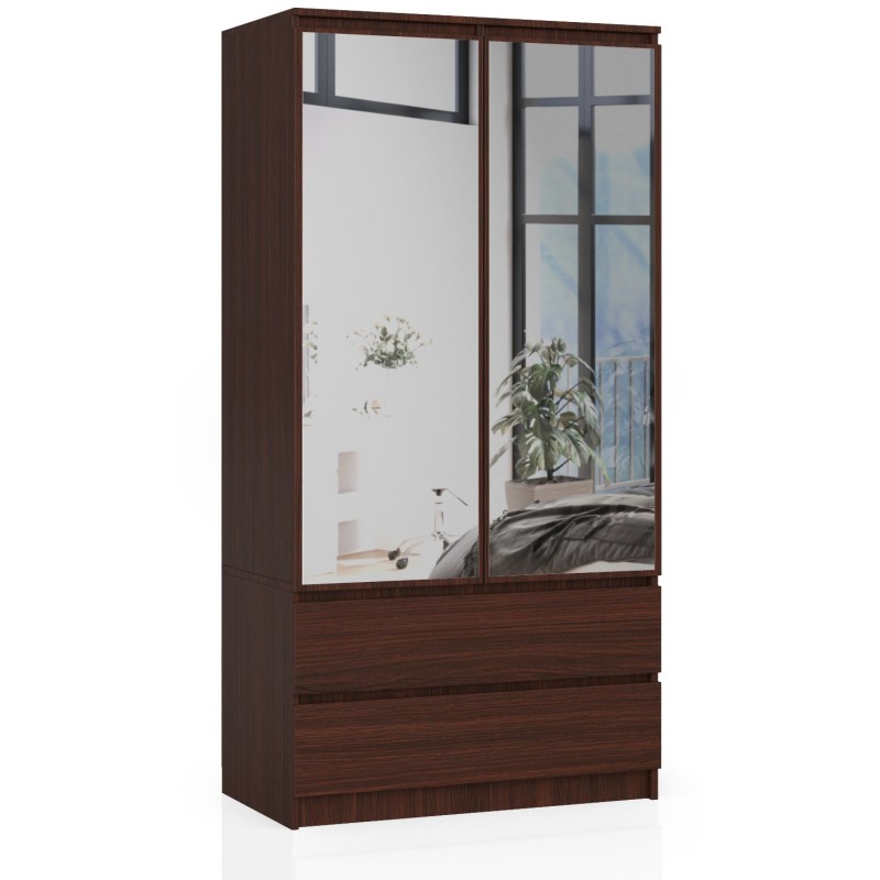 SZAFA S 90 cm 2 DRZWI 2 SZUFLADY 2 LUSTRA PK WENGE SZAFA S 90 cm 2 DRZWI 2 SZUFLADY 2 LUSTRA PK WENGE