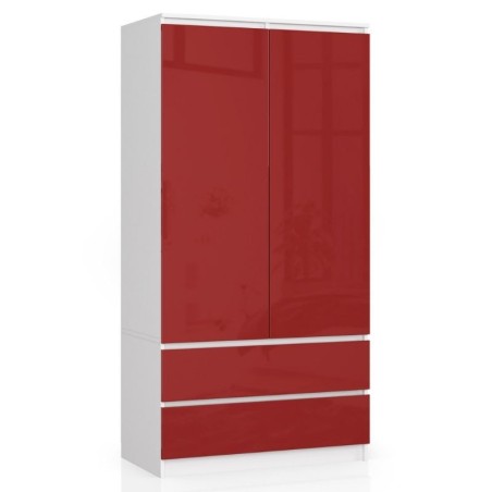 SZAFA S90 2D 2SZ CLP PK CZERWONY POŁYSK