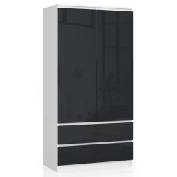 SZAFA S90 2D 2SZ CLP PK GRAFIT POŁYSK