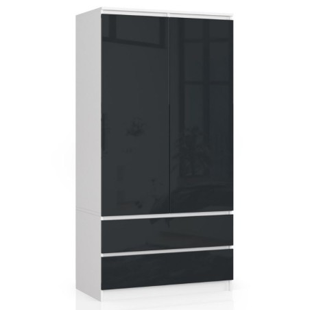 SZAFA S90 2D 2SZ CLP PK GRAFIT POŁYSK