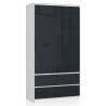 SZAFA S90 2D 2SZ CLP PK GRAFIT POŁYSK