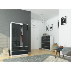 SZAFA S90 2D 2SZ CLP PK GRAFIT POŁYSK