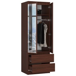 SZAFA STAR S60 2D 2SZ WENGE + LUSTRO