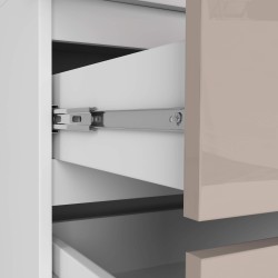 SZAFA Z NADSTAWKĄ S90 2D 2SZ CLP PK CAPUCINO POŁYSK