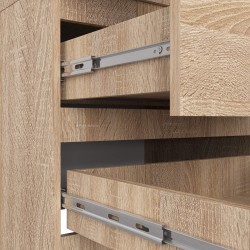 SZAFA STAR S60 2D 2SZ PK DĄB SONOMA + LUSTRO