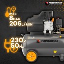 Kompresor olejowy Powermat PM-KO-50T