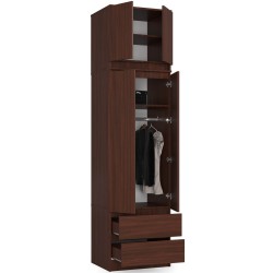 SZAFA Z NADSTAWKĄ S60 2D 2SZ CLP WENGE