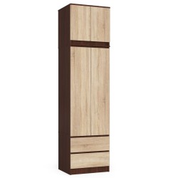 SZAFA Z NADSTAWKĄ S60 2D 2SZ CLP WENGE / SONOMA