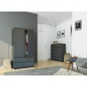 SZAFA S90 2D 2SZ CLP PK GRAFIT SZARY