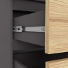 SZAFA S90 2D 2SZ CLP PK GRAFIT SZARY / DĄB ARTISAN