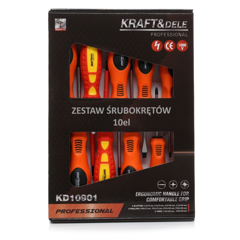 Zestaw śrubokrętów 10el. KD10901