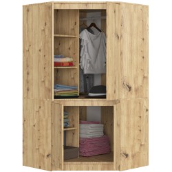 SZAFA NAROŻNA S100 4D CLP DĄB ARTISAN