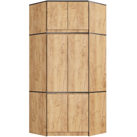 SZAFA NAROŻNA Z NADSTAWKĄ S100 DĄB CRAFT