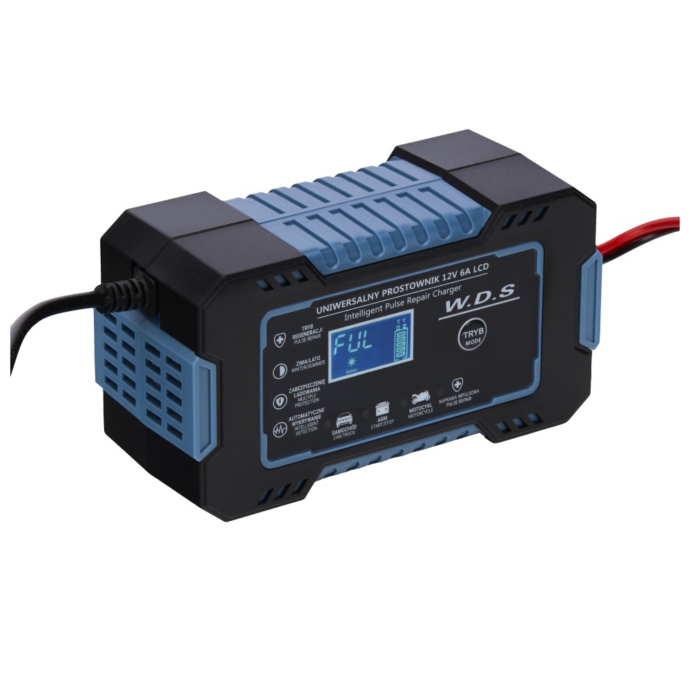 Chargeur de batterie Redresseur universel 12V / 6A Chargeur de batterie Redresseur universel 12V / 6A