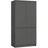 SZAFA S90 4D CLP GRAFIT SZARY