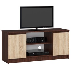 SZAFKA RTV 120 cm 2D 1P WENGE / SONOMA