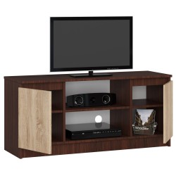 SZAFKA RTV 120 cm 2D 1P WENGE / SONOMA