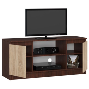 SZAFKA RTV 120 cm 2D 1P WENGE / SONOMA
