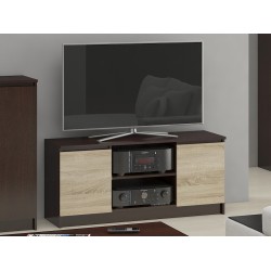 SZAFKA RTV 120 cm 2D 1P WENGE / SONOMA