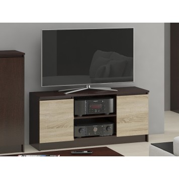 SZAFKA RTV 120 cm 2D 1P WENGE / SONOMA