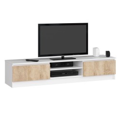 KOMODA RTV K160 CLP BIAŁY / SONOMA