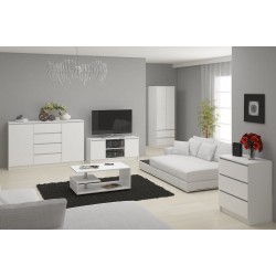 SZAFKA RTV 120 cm 2D 1P BIAŁA