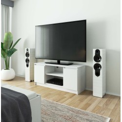 SZAFKA RTV 120 cm 2D 1P BIAŁA