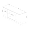 SZAFKA RTV 120 cm 2D 1P SONOMA