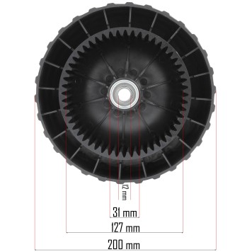 Tylne koło do kosiarki PM-KSS-5S-KTN
