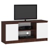 SZAFKA RTV 120 cm 2D 1P WENGE / BIAŁA
