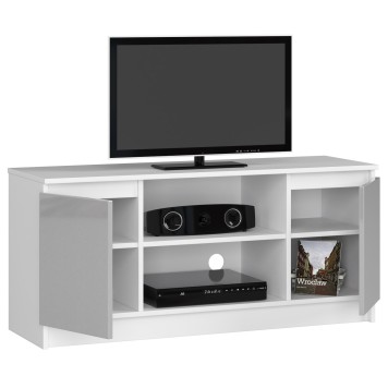SZAFKA RTV 120 cm 2D 1P METALIK AKRYL WYSOKI POŁYSK
