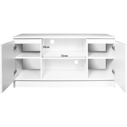 SZAFKA RTV 120 cm 2D 1P METALIK AKRYL WYSOKI POŁYSK