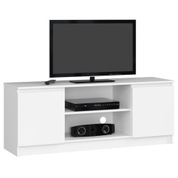 SZAFKA RTV 140 cm 2D 1P BIAŁA