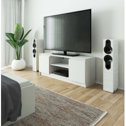 SZAFKA RTV 140 cm 2D 1P BIAŁA