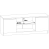 SZAFKA RTV 140 cm 2D 1P SONOMA