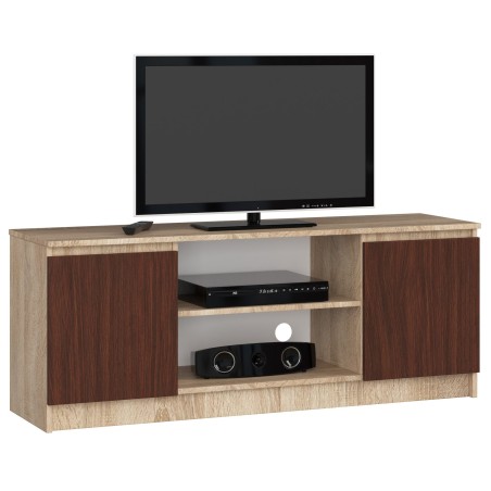 SZAFKA RTV 140 cm 2D 1P SONOMA / WENGE