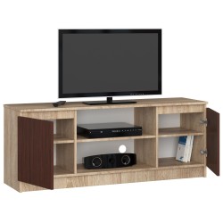 SZAFKA RTV 140 cm 2D 1P SONOMA / WENGE