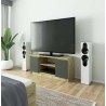 KOMODA RTV K120 2D 1P CLP DĄB ARTISAN / SZARY