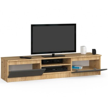 KOMODA RTV K160 CLP DĄB ARTISAN / SZARY