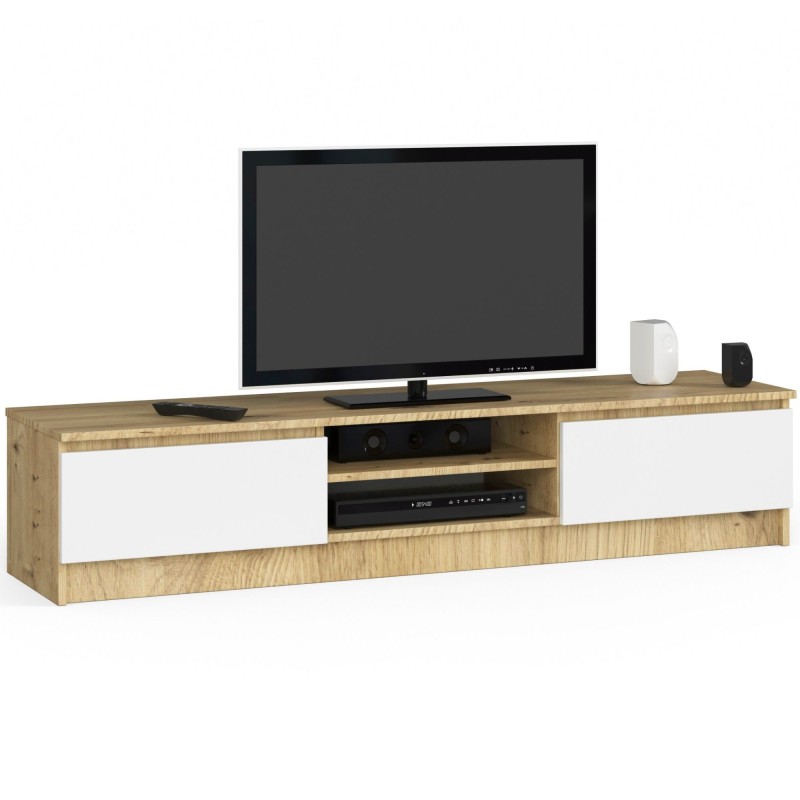 KOMODA RTV K160 CLP DĄB ARTISAN / BIAŁY KOMODA RTV K160 CLP DĄB ARTISAN / BIAŁY