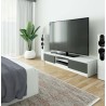 KOMODA RTV K160 CLP BIAŁY / SZARY