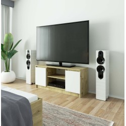 KOMODA RTV K120 2D 1P CLP DĄB ARTISAN / BIAŁY