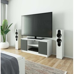 KOMODA RTV K120 2D 1P CLP BIAŁY / SZARY