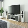 KOMODA RTV K120 2D 1P CLP BIAŁY / SZARY