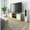 KOMODA RTV K140 2D 1P CLP DĄB ARTISAN / BIAŁY